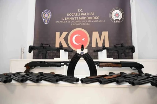 Kocaeli’de 25 yivsiz av tüfeği ele geçirildi