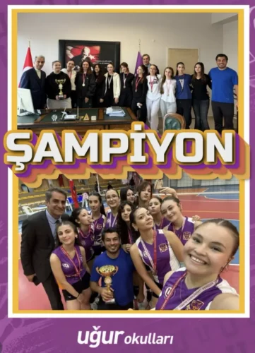 DARICA UĞUR OKULLARI KIZ VOLEYBOL TAKIMI CUMHURİYET TURNUVASI’NDA 
ŞAMPİYON OLDU
