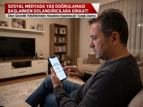 SOSYAL MEDYADA YAŞ DOĞRULAMASI DÖNEMİ BAŞLIYOR
YETKİLİLERDEN DOLANDIRICILIK UYARISI